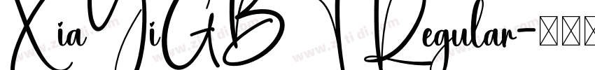 XiaYiGBT Regular字体转换
